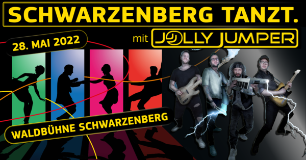 Schwarzenberg tanzt mit Jolly Jumper - der Partyband auf der Waldbühne Schwarzenberg