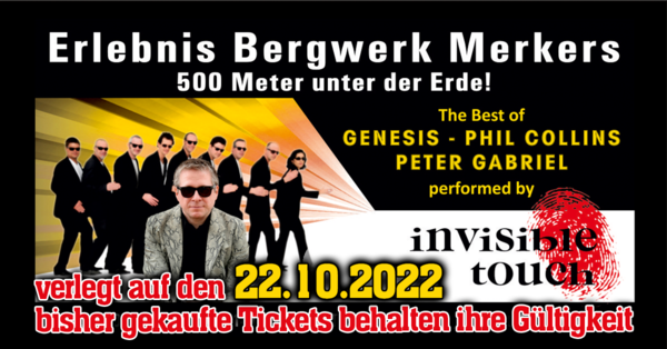 Phil Collins & Genesis & Peter Gabriel - performed by Invisible Touch // Erlebnisbergwerk Merkers